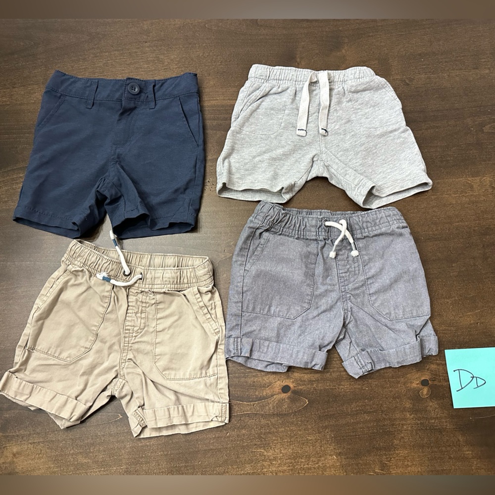 18 month Stylish Kids Shorts Set - Tan, Navy, Gray